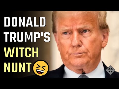 It's a Witch Nunt! Donald Trump whines in the court hallway, "it's a witch hunt with no jury!"