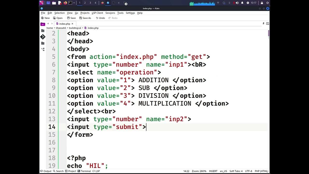 How to make a basic calculator using PHP / HTML tutorial - YouTube