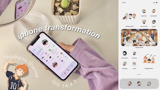 iphone transformation ✨ haikyuu theme ✨