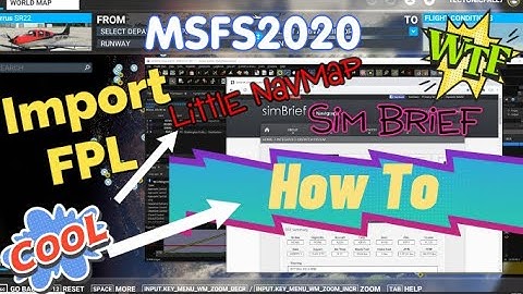Msfs 2020 How to Import Flight plans From Simbrief & Little navmap  after sim 5 update & WU6