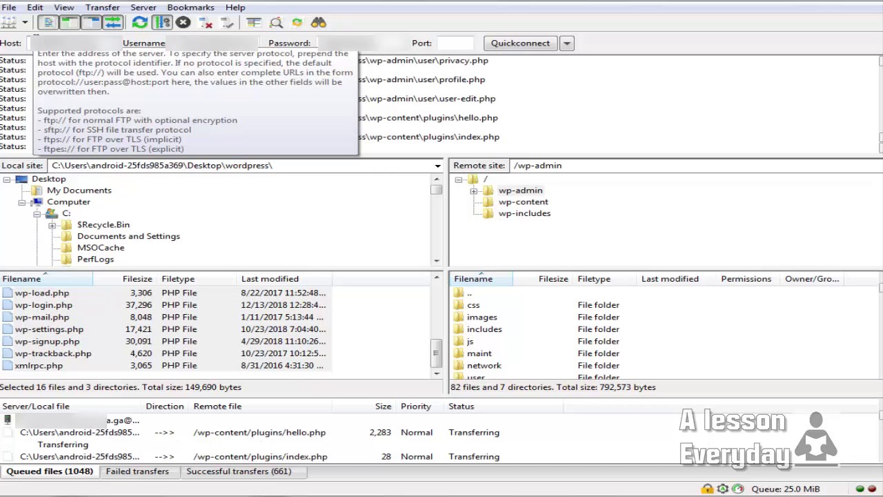 Difference between filezilla client and server vnc server windows xp