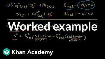Worked example: Calculating E° using standard reduction potentials | AP Chemistry | Khan Academy