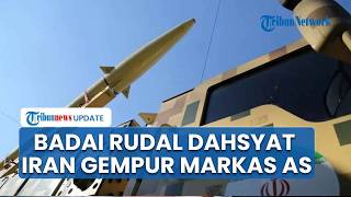 Iran Lesatkan Badai Rudal 3 Bom Super Hantam Pangkalan AS, Hanggar Pesawat Tempur AS Koyak Digempur screenshot 5