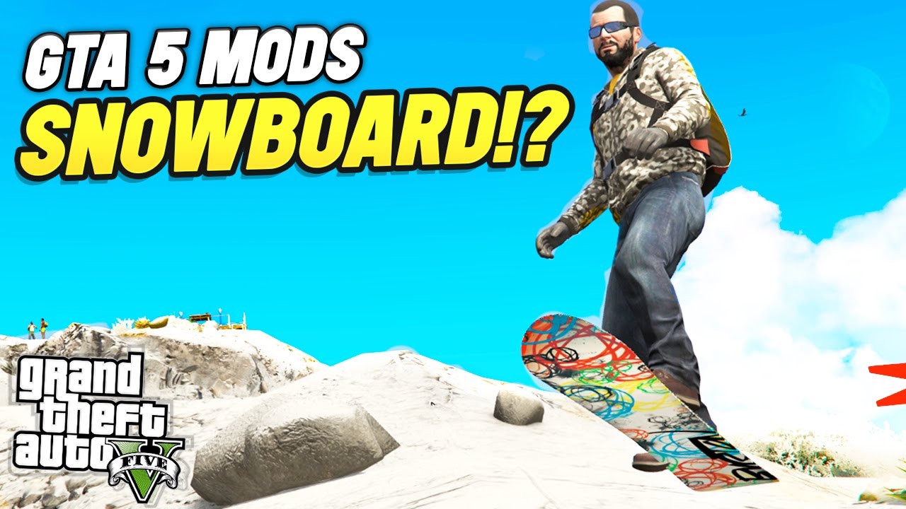 How To Snowboard In Gta 5 Gta 5 Mods Youtube with How To Snowboard In Gta 5