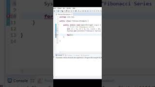 Fibonacci Series Java programming in Marathi| #java #youtubeshorts #learnjava #learning #code