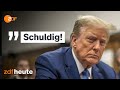 Schweigegeld-Prozess: Trump in allen Punkten schuldig gesprochen | Morgenmagazin