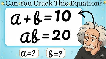Maths Olympiad Exam Problem | How to solve for a,b