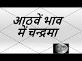 आठवें भाव में चन्द्रमा (Moon in 8th House) | Vedic Astrology | हिंदी (Hindi)