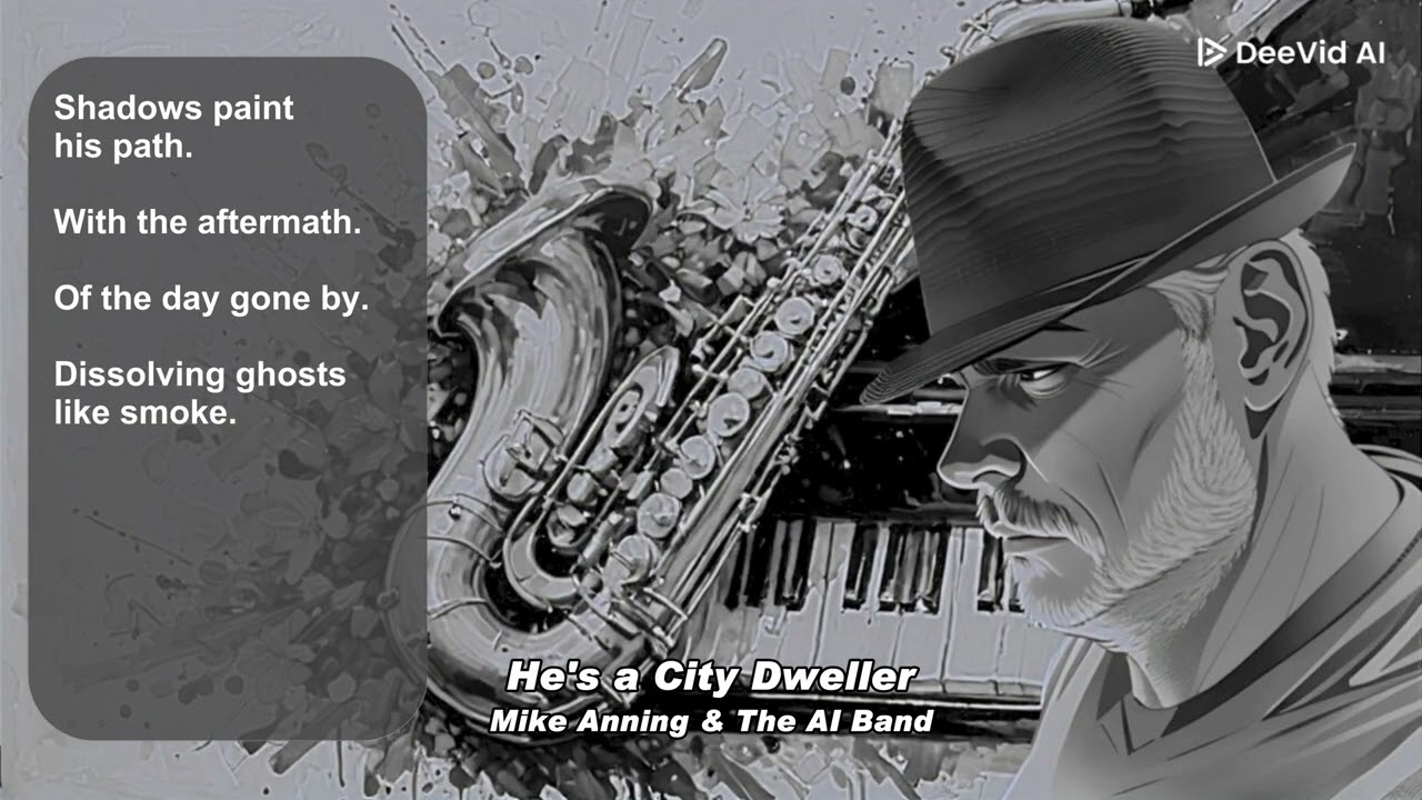 He's A City Dweller" – Smooth Jazz Poetry in Motion | Original Lyrics with a Piano and Saxophone