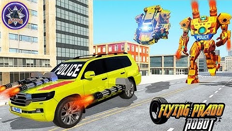 Flying Prado Helicopter Car = Transform Robot Cars Games