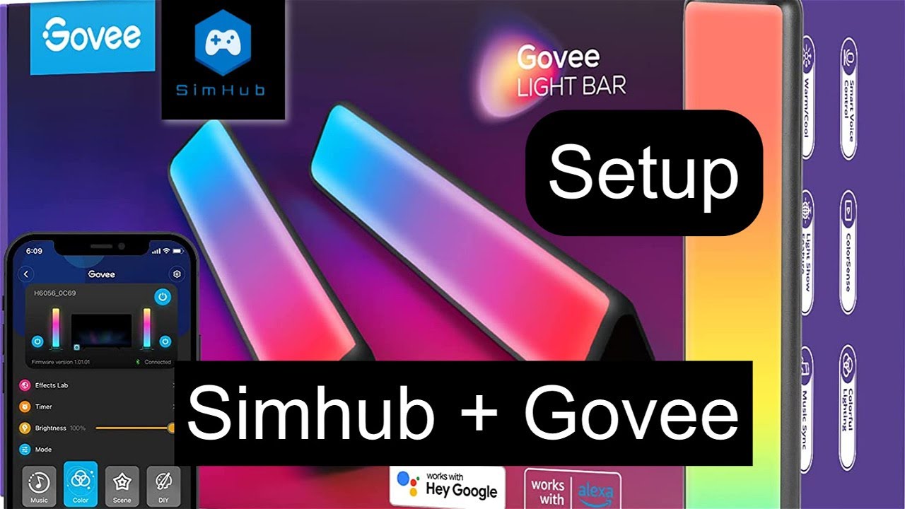 Govee Lights with SIMHUB Full setup. YouTube