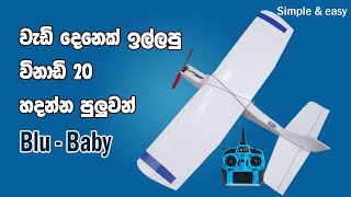 How To Make a Remote Control Plane | Blu - Baby | Simple Trainer Plane | Easy to Make and Fly