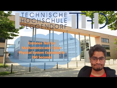 Entrance Test for TH Deggendorf | Mechatronic and Cyber-physical systems | Hallo Aus Bavaria