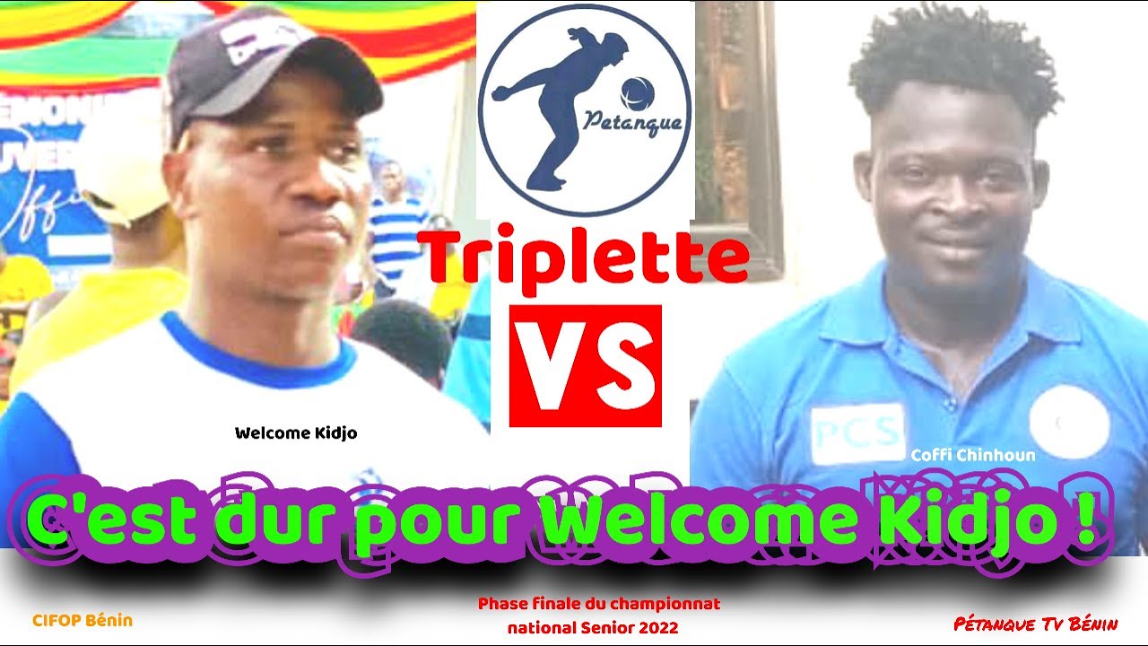 Miniature : Petanque 2022 triplette: Quart de finale difficile pour Welcome Kidjo