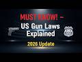 US Gun Laws Explained (2026 Guide)