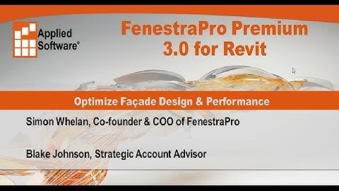 Webinar: FenestraPro Premium 3.0 for Revit: Optimize Facade Design and Performance