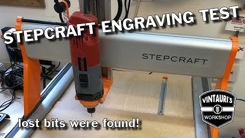 Stepcraft D600 CNC Engraving with 60 degree V Bit from Rockler