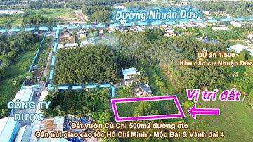 Đất Củ Chi 500m2 - gần nút giao cao tốc Hồ Chí Minh - Mộc Bài & Vành đai 4 QH KDC (Chưa lên thổ)