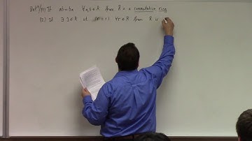 Abstract Algeba: L23, rings and integral domains, 10-31-16