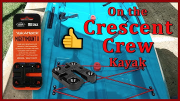 FAST!  (3 minutes) How I installed two YakAttack MightyMounts on my Crescent Crew Kayak