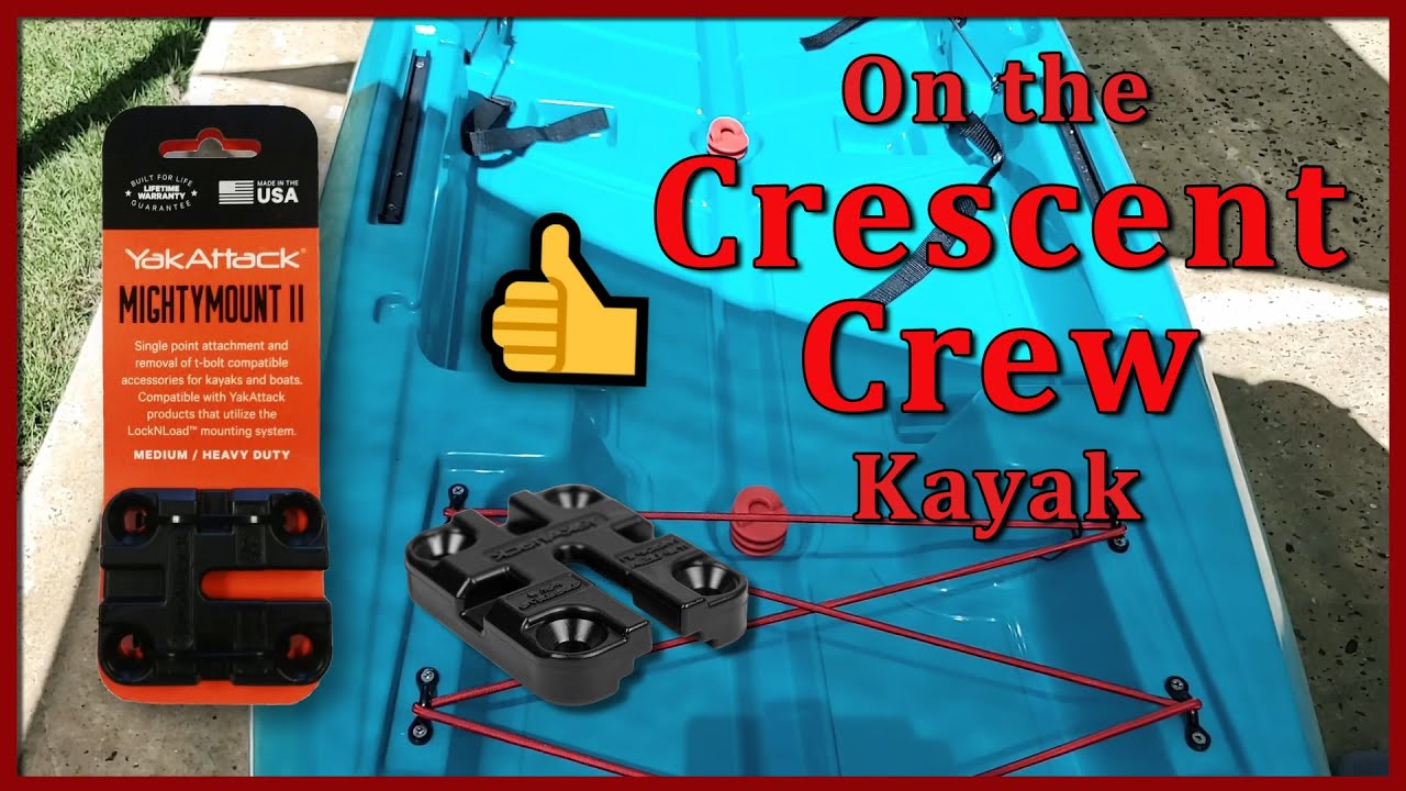 FAST!  (3 minutes) How I installed two YakAttack MightyMounts on my Crescent Crew Kayak