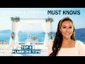 MUST KNOWS for planning a Santorini / Greek Wedding | Destination Top 5 Tips from a Santorini Bride.
