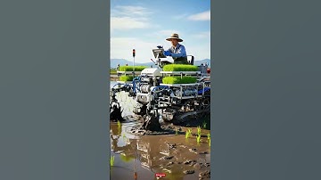 How the complex rice transplanter survives #shorts #paddytech #engineer #heavymachinery #viralvideo