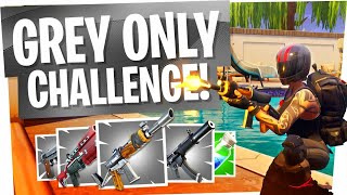 Grey Gun Only Challenge in Fortnite Battle Royale - This is the worst rifle in the game....