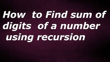 Find sum of digits of a number using recursion by java Temple