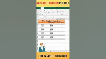 ✅How To Use Replace Function In Ms Excel 🔥| Excel Tips & Tricks 🤓 #shorts #viral #exceltips