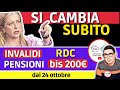 GOVERNO MELONI 🔴 SI CAMBIA SUBITO ➡ BONUS BIS 200€ RDC PENSIONI AUMENTO INVALIDI ⚡ PRIMO DECRETO