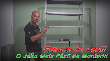 Como prender estante de aço na parede?
