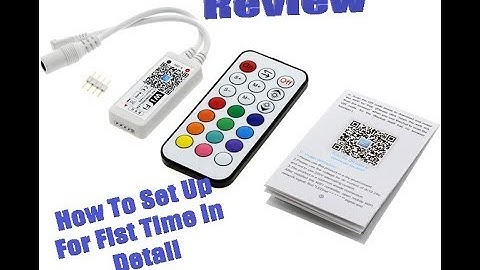 Mini WiFi 5 Pin RGBW led controler Review and setup first time how