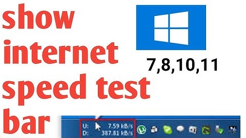 How to show Internet speed  taskbar Windows | show internet speed on PC window 10,8,7