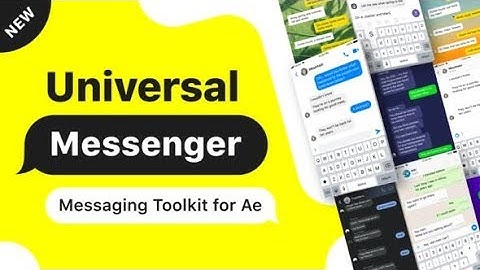 Messenger / Messaging Toolkit ( After Effects Template )★ AE Templates