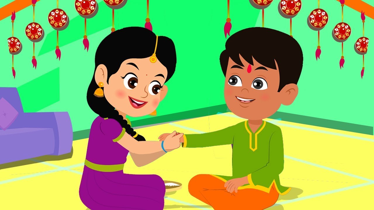 Happy Raksha Bandhan  Celebration Songs For Kids  Kids Rhymes  Cartoon Videos For Children