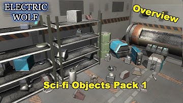 Unity3D: Sci-fi Objects Pack 1 - Overview