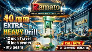 40mm Extra Heavy Duty Pillar Drilling Machine | Industrial Drill Press Manufacturer India