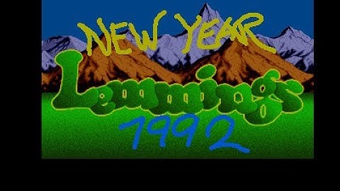 New Year Lemmings Review for the Commodore Amiga by John Gage