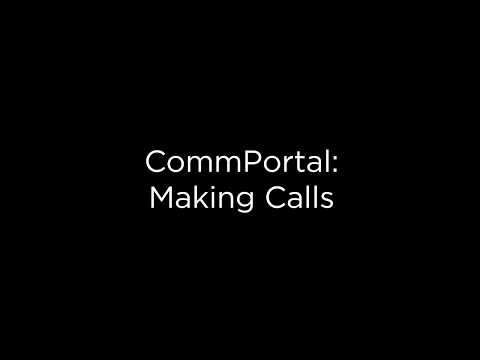 Making a Call from the CommPortal from Midco Hosted VoIP