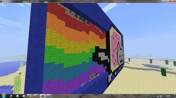 Minecraft Creations: Animated Nyan cat