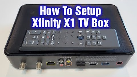 How To Setup Xfinity X1 Cable TV Box