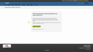 Freeagent - Turning on CIS Module