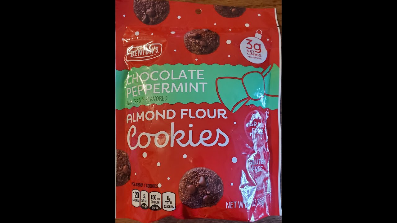 Benton's Chocolate Peppermint Almond Flour Cookies Review YouTube