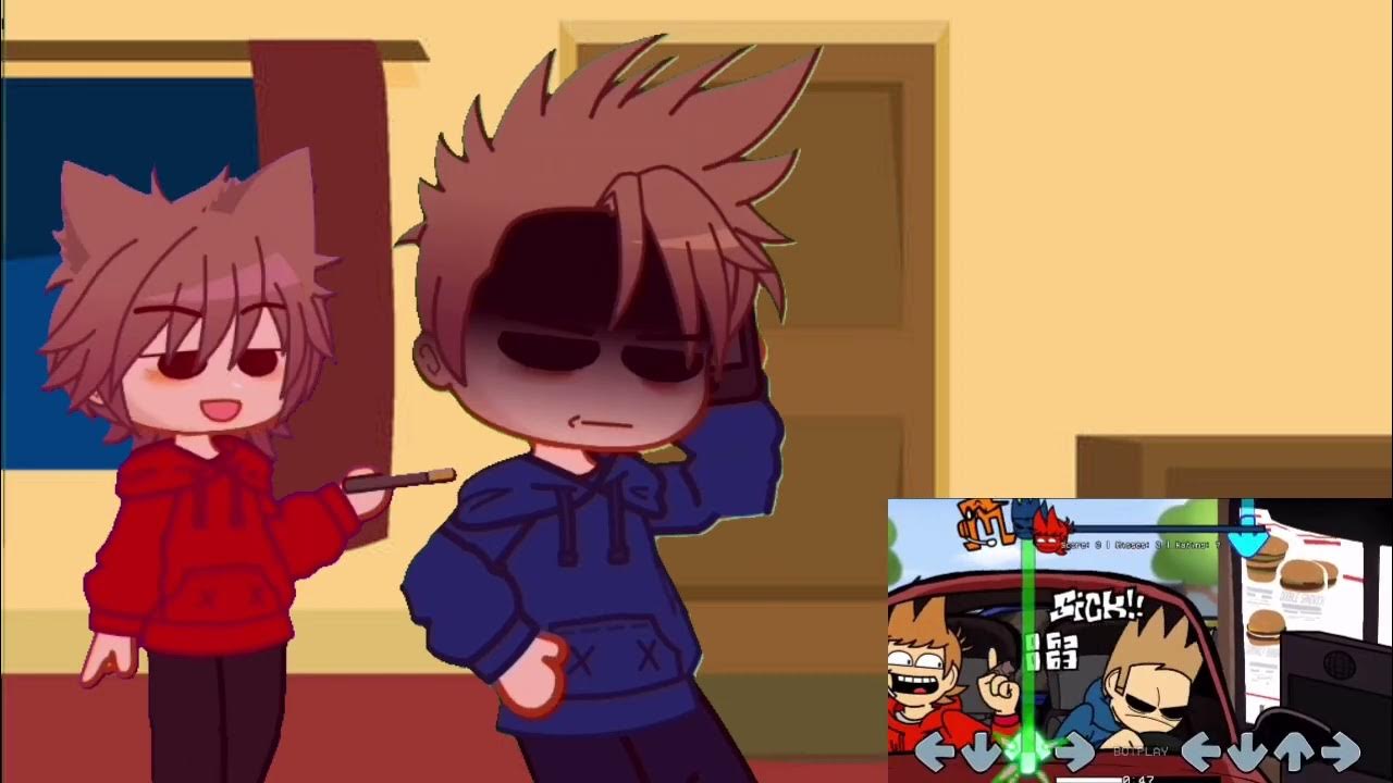 Tord and Tom car driver fnf {versão Gacha Club} Eddsworld 