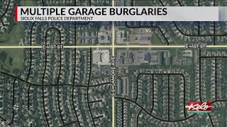 Sioux Falls Police search for suspect in multi garage burglary