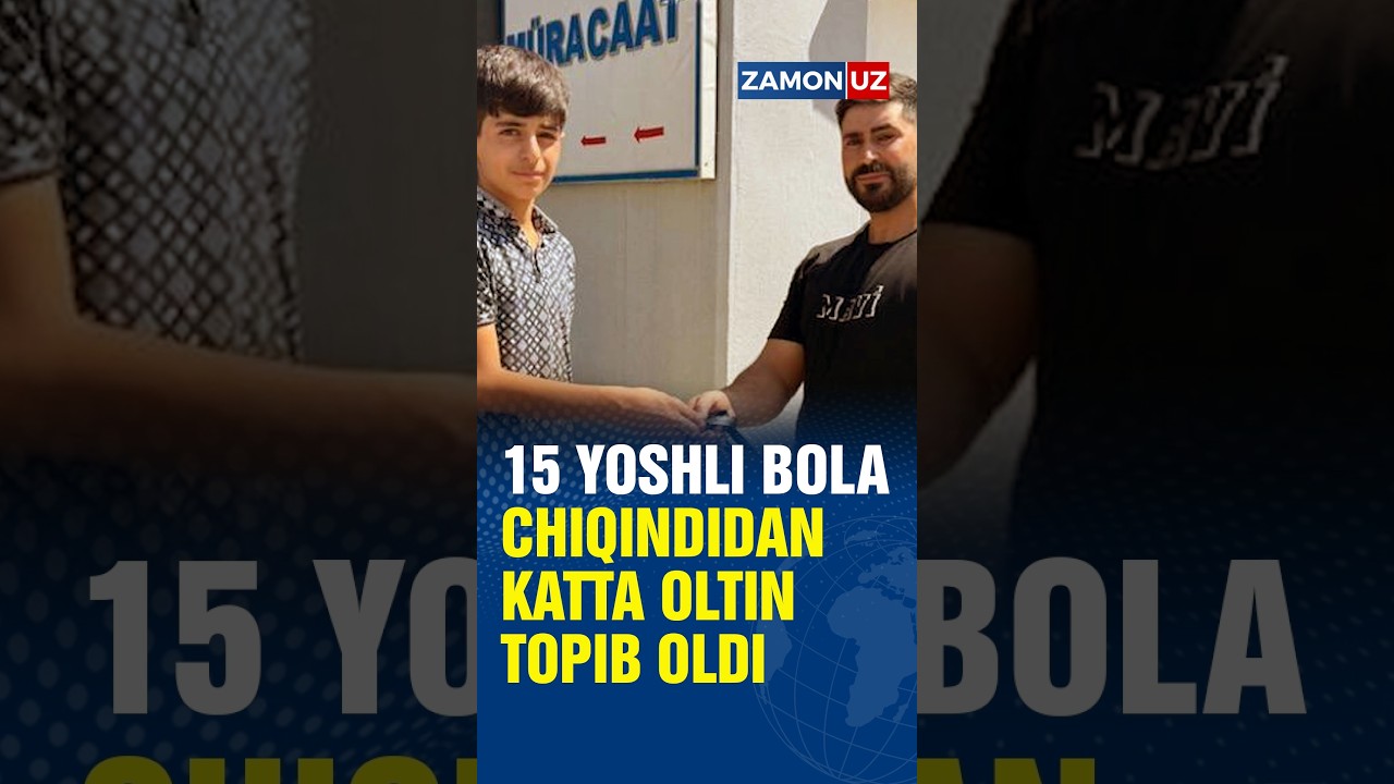 15 yoshli bola chiqindidan katta oltin topib oldi