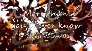 More than You'll ever know - Nyoy Volante chords