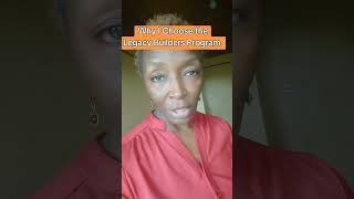 Why I chose Legacy Builders program. For more details go to my 🔗 in my bio.