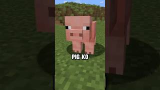 Don't let this PIG eat!😱 #minecraft #minecraftmemes